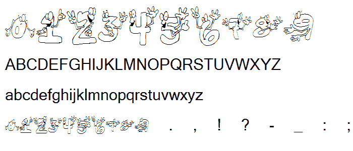 KR I_m This Many_ font